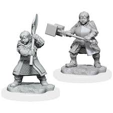 D&D Critical Role Unpainted Miniatures: Dwarf Dwendalian Empire Fighter