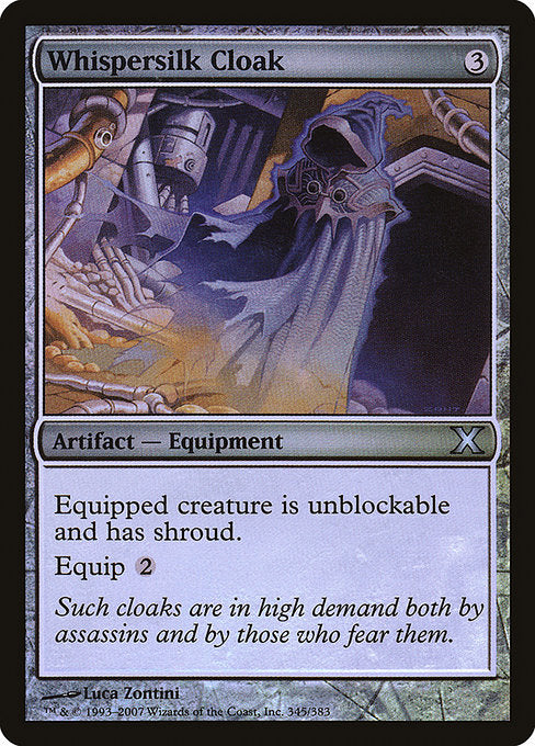 10E: Whispersilk Cloak (Foil)