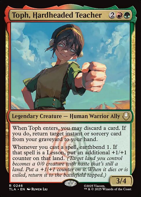 TLA: Toph, Hardheaded Teacher (Foil)