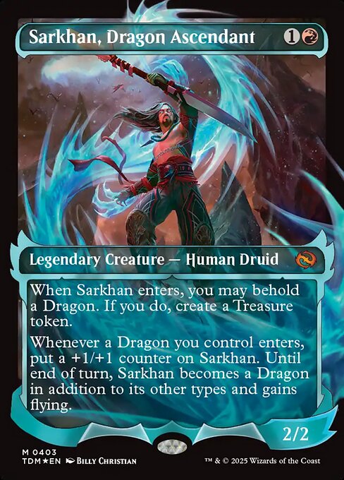 TDM: Sarkhan, Dragon Ascendant (0403) (Showcase) (Foil)