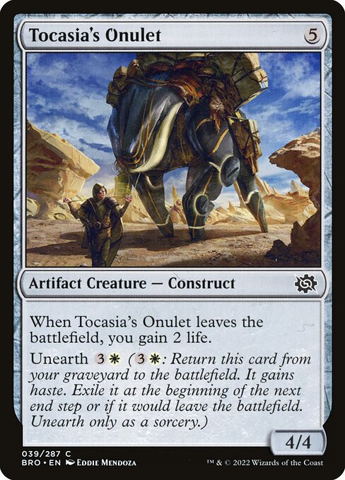 BRO: Tocasia's Onulet