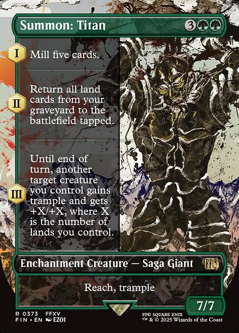 FIN: Summon: Titan (Borderless) (Foil)