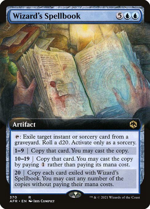 AFR: Wizard's Spellbook (Extended Art) (Foil)