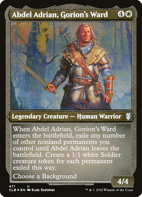 CLB: Abdel Adrian, Gorion's Ward (Foil Etched)