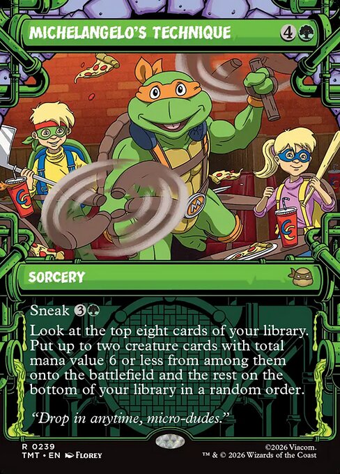 TMT: Michelangelo's Technique (Showcase) (Foil)