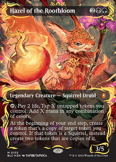 BLC: Hazel of the Rootbloom (Borderless) (Raised Foil)