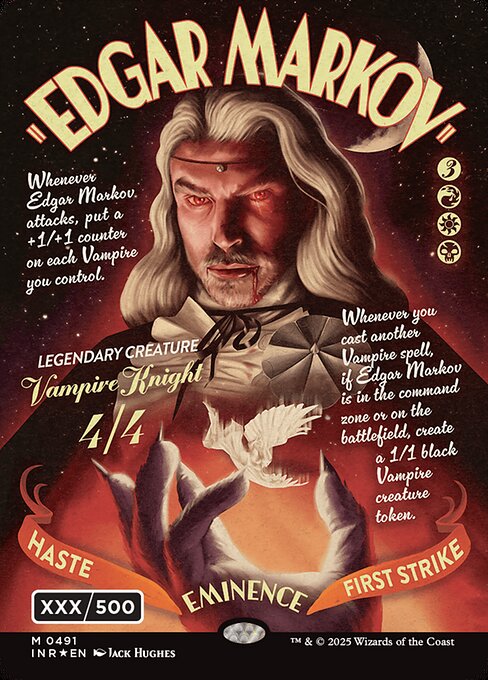 INR: Edgar Markov (Showcase) (Serial Numbered) (Double Rainbow Foil)