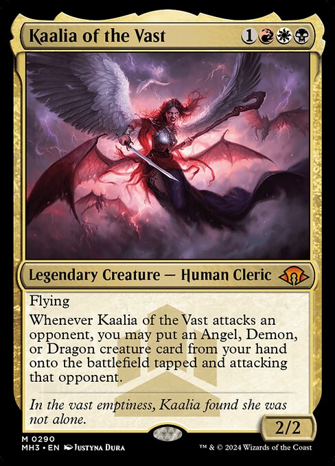Magic the Gathering Modern Horizons 3 Mythic Rare Kaalia of the Vast #290
