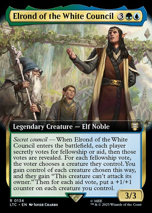 LTC: Elrond of the White Council (Extended Art)