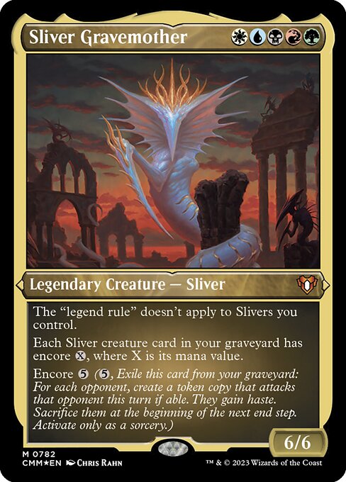 CMM: Sliver Gravemother (Display Commander) (Foil Etched) - Thick Stock