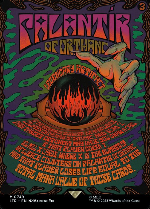 LTR: Palantir of Orthanc (Borderless Poster)