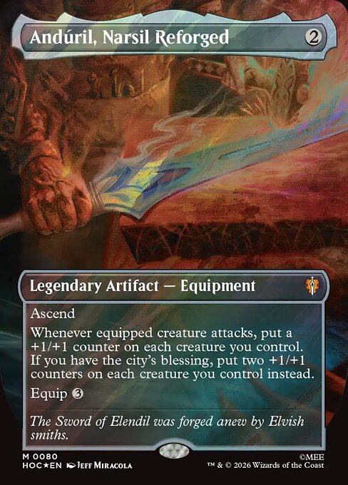 HOC: Anduril, Narsil Reforged (Borderless) (Surge Foil)