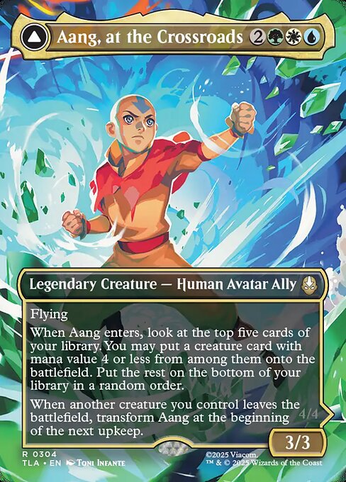 TLA: Aang, at the Crossroads (Borderless) (Foil)