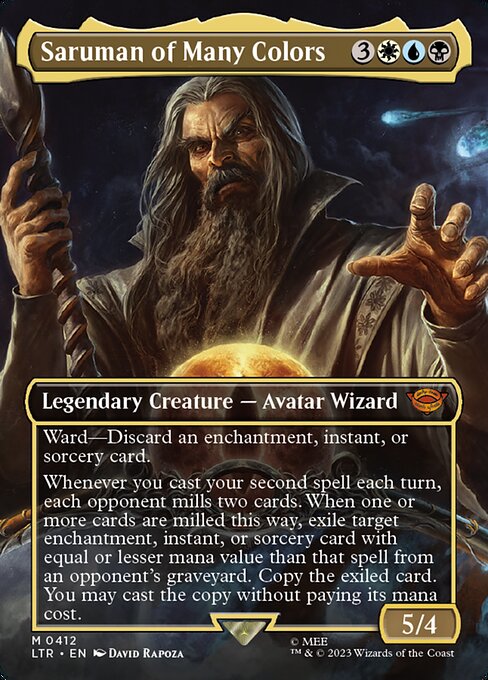 LTR: Saruman of Many Colors (Borderless) (Foil)
