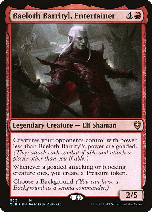 CLB: Baeloth Barrityl, Entertainer (Foil)