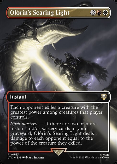 LTC: Olorin's Searing Light (Borderless) (Surge Foil)