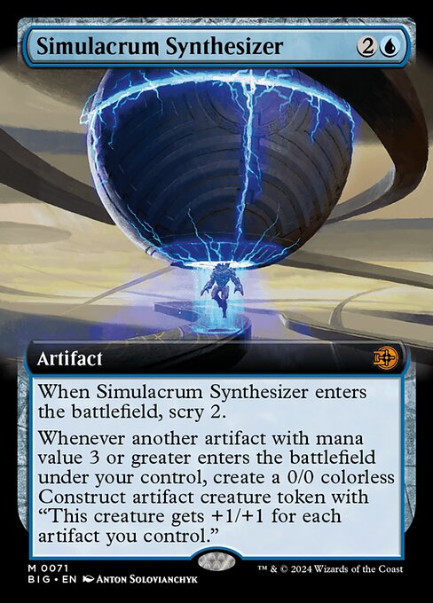 BIG: Simulacrum Synthesizer (Extended Art) (Foil)