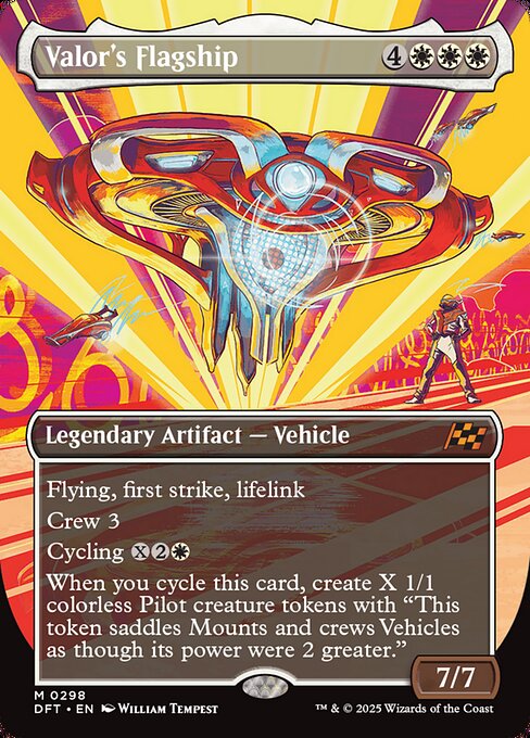 DFT: Valor's Flagship (Borderless) (Foil)