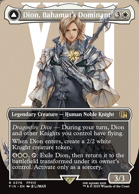 FIN: Dion, Bahamut's Dominant (Borderless) (Foil)