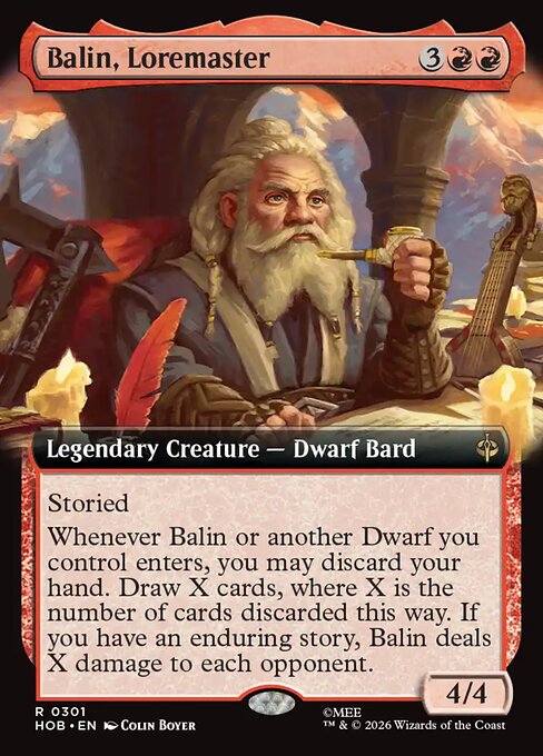 HOB: Balin, Loremaster (Extended Art) (Foil)