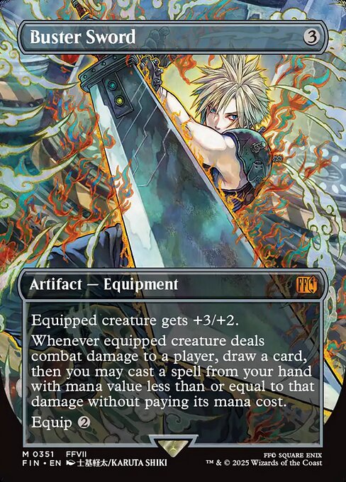 FIN: Buster Sword (Borderless) (Foil)