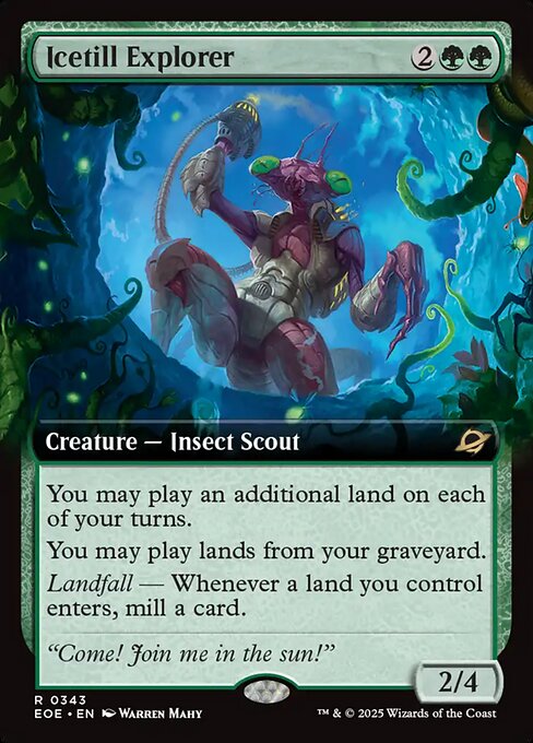 FOIL Icetill Explorer 氷耕しの探検家 EOE362 ENG EOE: Icetill Explorer (Extended Art) (Foil)