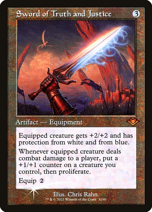 H1R: Sword of Truth and Justice (Retro Frame) (Foil Etched)