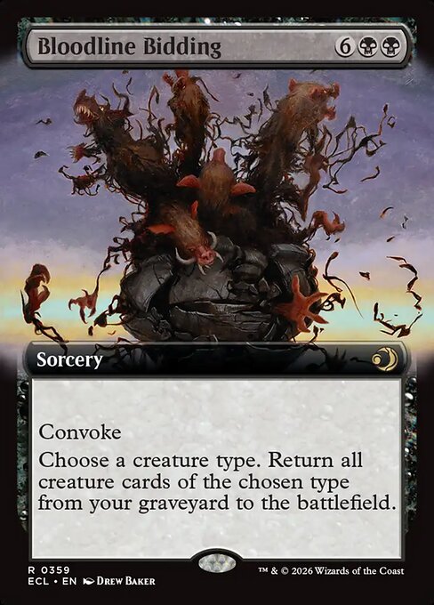 ECL: Bloodline Bidding (Extended Art) (Foil)