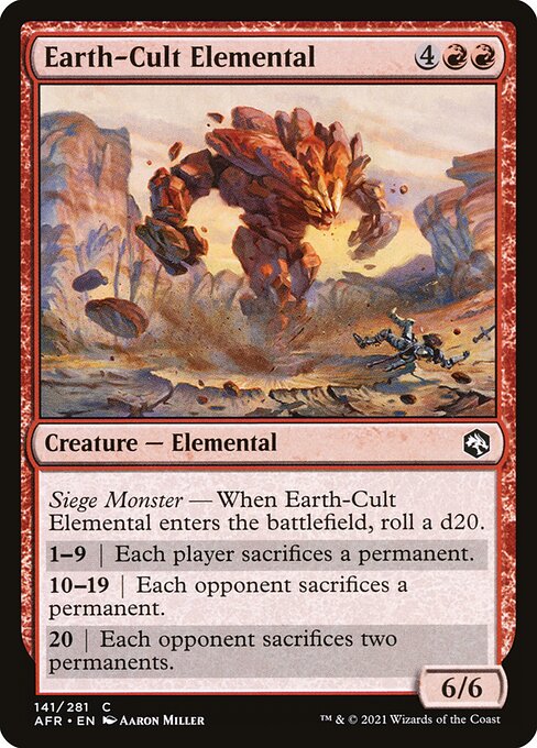 AFR: Earth-Cult Elemental (Foil)