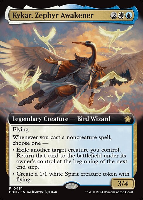 FDN: Kykar, Zephyr Awakener (Extended Art) (Foil)