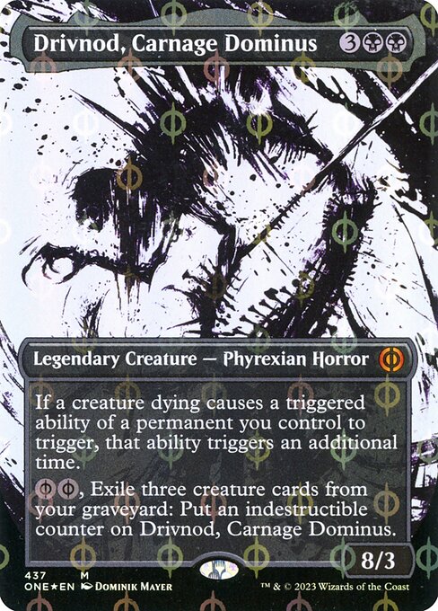 ONE: Drivnod, Carnage Dominus (Showcase) (Step-and-Compleat Foil)