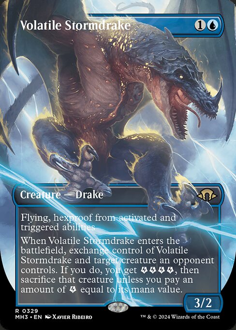 MH3: Volatile Stormdrake (Borderless) (Foil)