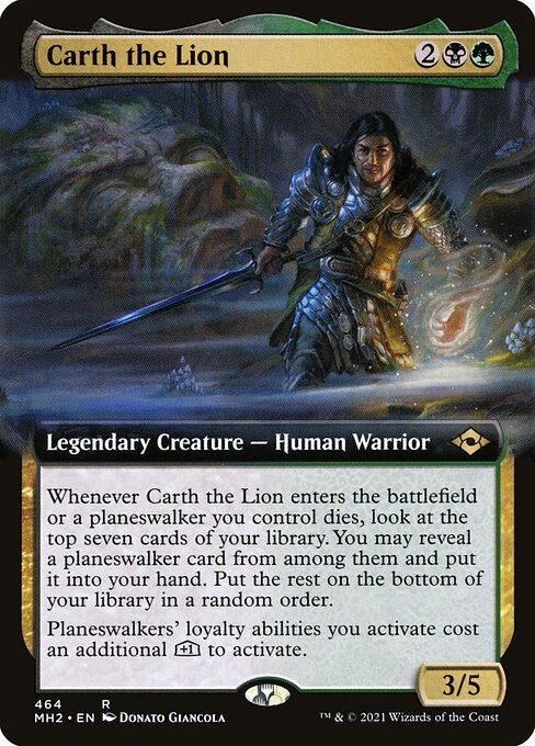 MH2: Carth the Lion (Extended Art) (Foil)