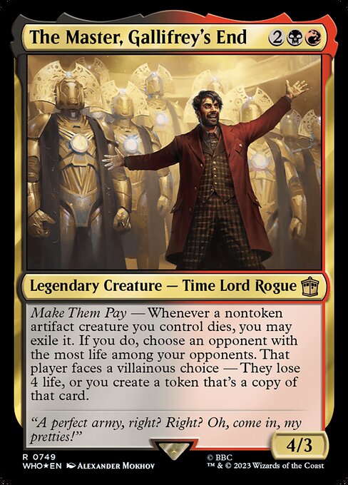 WHO: The Master, Gallifrey's End (Surge Foil)