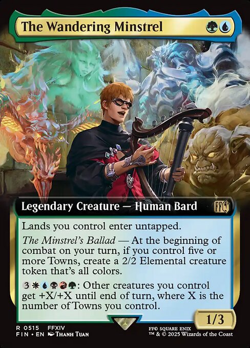 FIN: The Wandering Minstrel (Extended Art) (Foil)