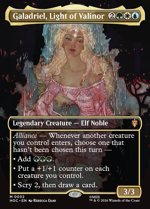 HOC: Galadriel, Light of Valinor (Borderless) (Foil)