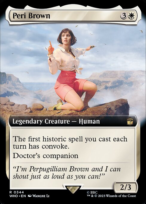 WHO: Peri Brown (Extended Art) (Foil)