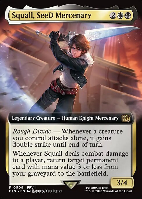 FIN: Squall, SeeD Mercenary (Extended Art) (Foil)