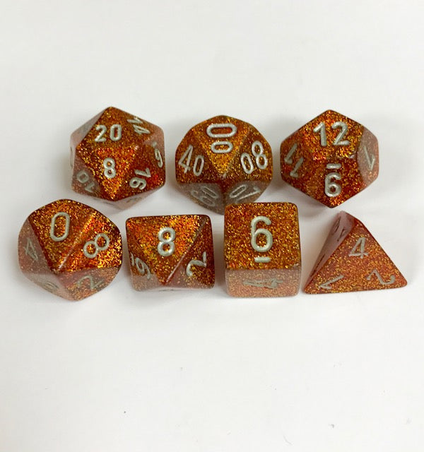 Chessex: Glitter Mini 7-Dice Set