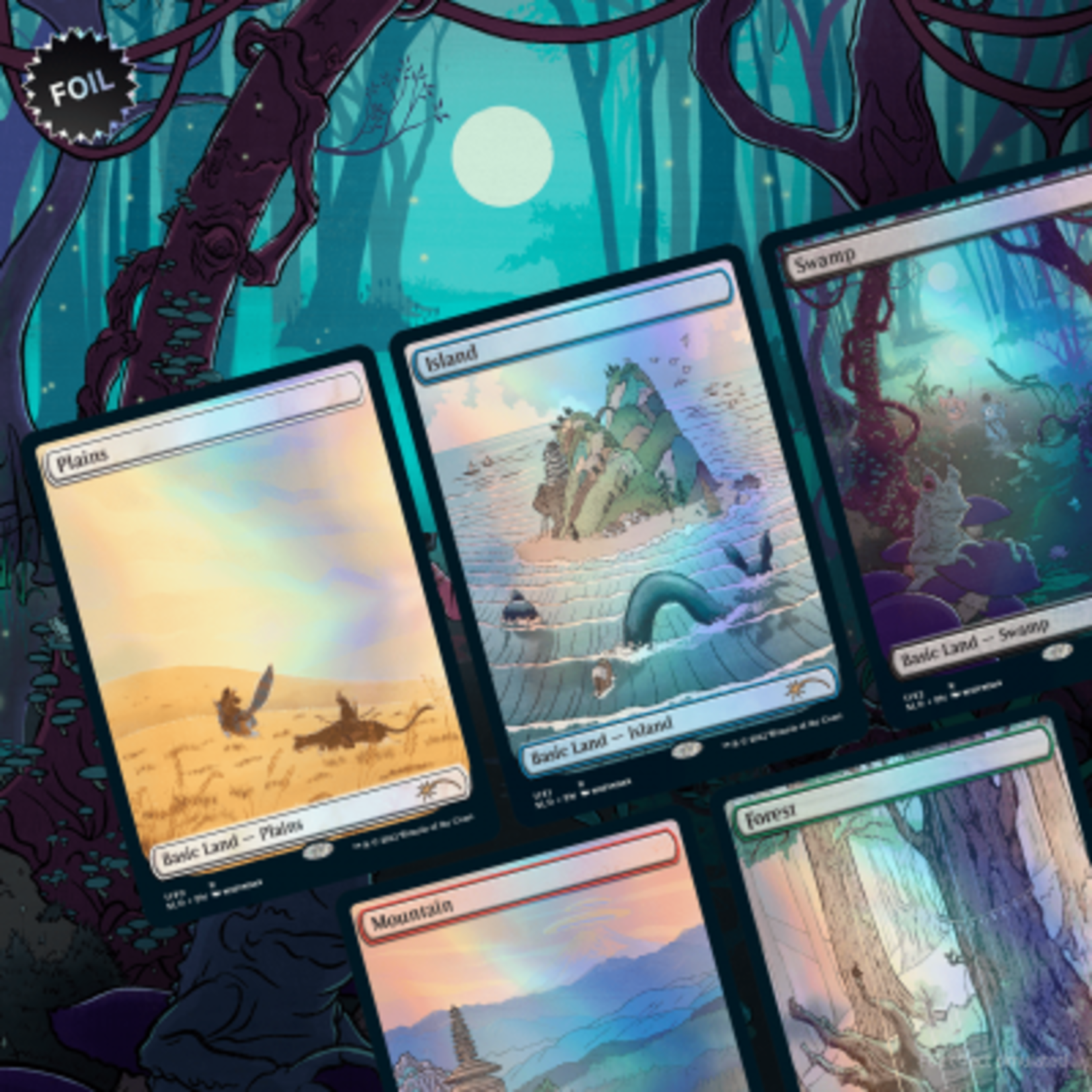 Secret Lair Drop: Special Guest - Kozyndan: The Lands (Traditional Foil Edition)