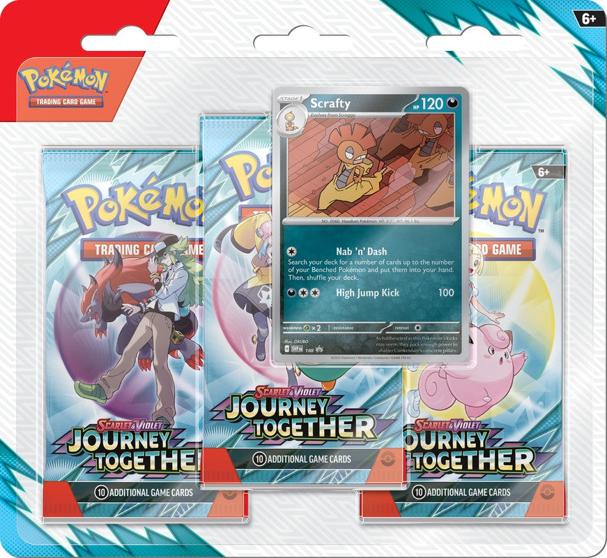 Scarlet and Violet 9 - Journey Together 3 Pack Blister
