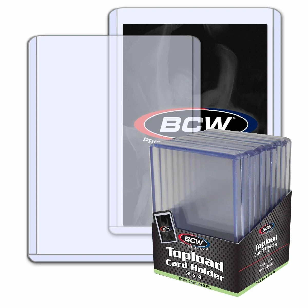 3" x 4" Topload Card Holder - Thick Card 240 PT (10 Pack)