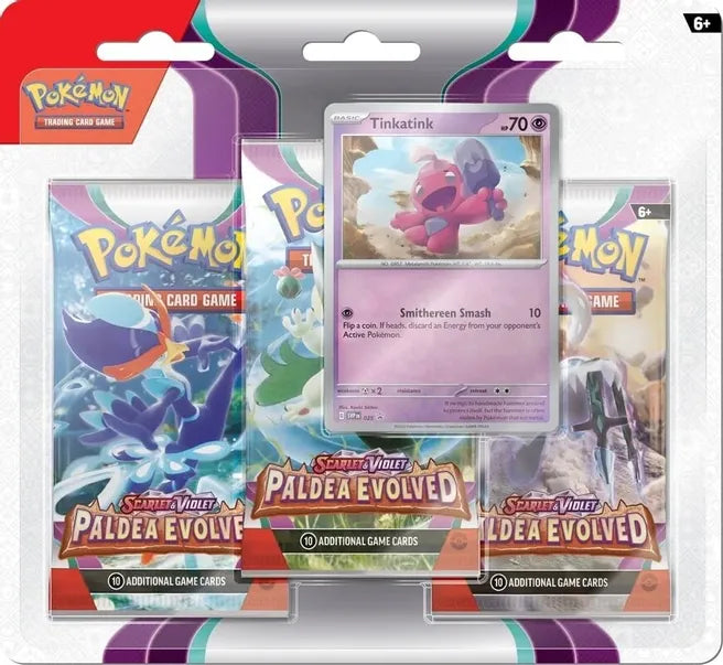 Scarlet and Violet 2: Paldea Evolved - 3 Pack Blister