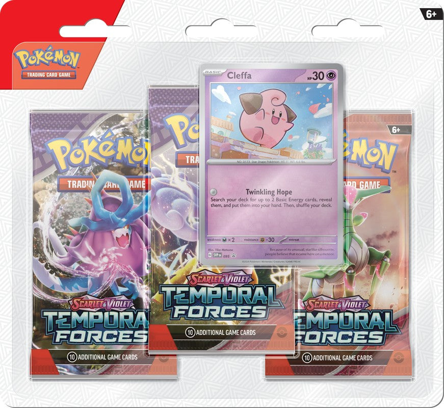 Scarlet and Violet 5: Temporal Forces - 3 Pack Blister