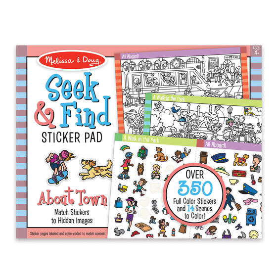 Seek & Find Sticker Pad: Around Town
