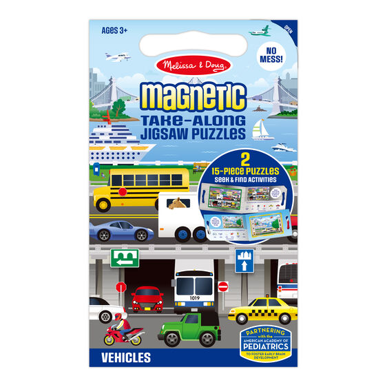 Take Along Magnetic Jigsaw Puzzles - Vehicles