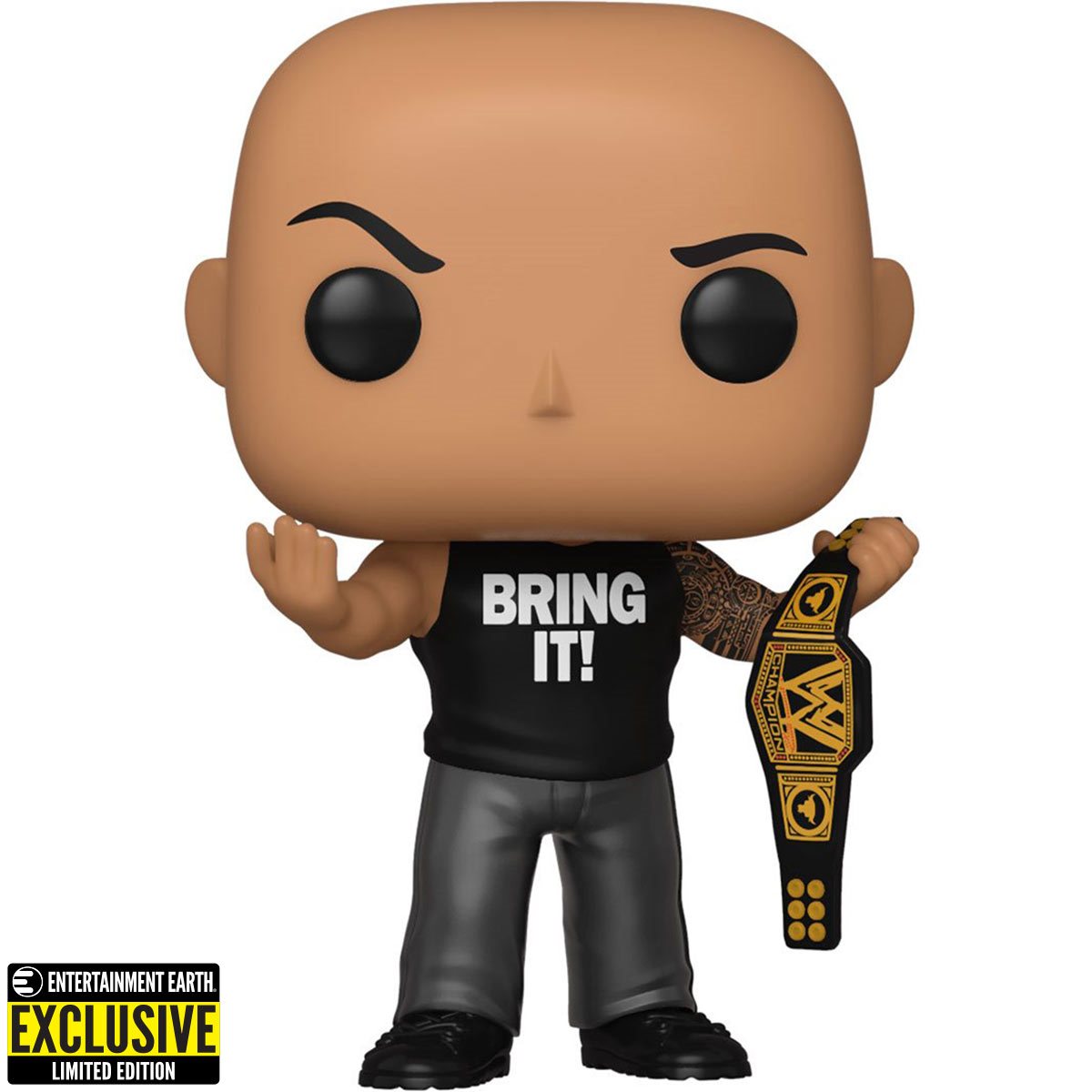 WWE: Dwayne "The Rock" Johnson with Championship Belt Pop! Vinyl Figure (91)