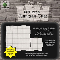 Dungeon Tiles - Combo pack of 5 ten inch & 16 five inch squares