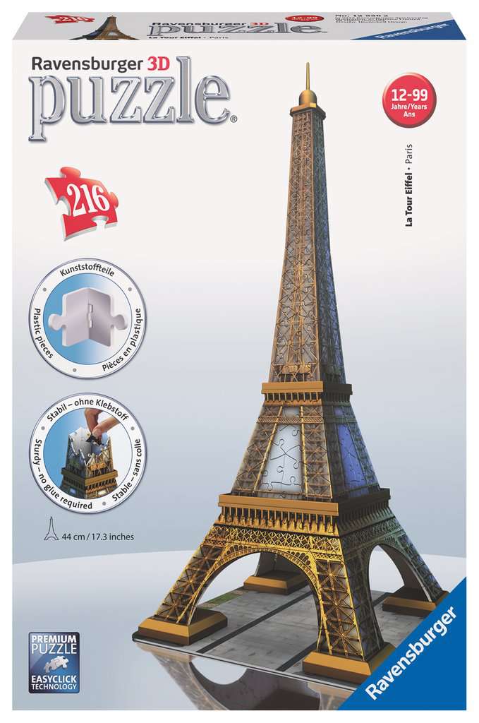 Eiffel Tower (216 pc 3D Puzzle)