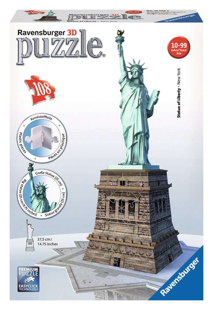 Statue of Liberty (108 pc 3D puzzle)